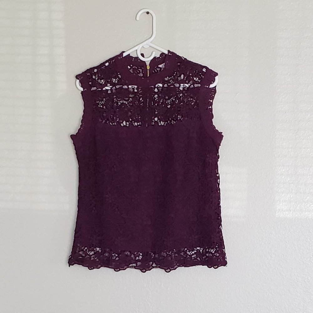 Nanette Lepore women's lace blouse size L